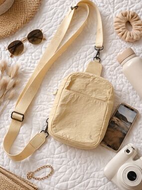 Lole Cream Crossbody Bag